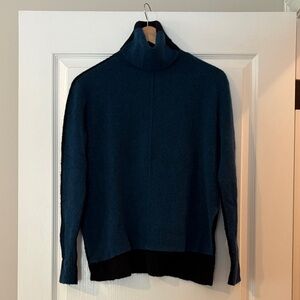 Athleta Color Block Turtleneck Sweater